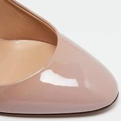 Pre Owned Valentino Blush Pink Patent Leather Rockstud Pumps Size 38