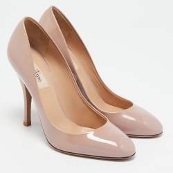 Pre Owned Valentino Blush Pink Patent Leather Rockstud Pumps Size 38