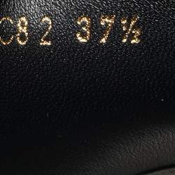 مملوكة مسبقًا Valentino Black Leather Uniqueform Knee Length Boots Size 37.5