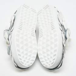 Valentino White Leather Atelier 03 Rose Edition Low Top Sneakers Size 36