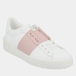 Pre Owned Valentino Open EU 38 Multicolored Calf Leather Sneaker