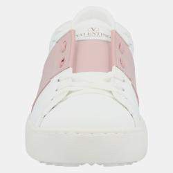 Pre Owned Valentino Open EU 38 Multicolored Calf Leather Sneaker