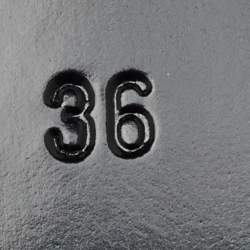 Pre Owned Valentino White Leather VLogo Chain Block Heel Slingback Pumps Size 36