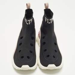 Pre Owned حذاء رياضي فالنتينو في إل تي إن هيروز قماش وجلد متعدد الألوان عنق مرتفع مقاس 39