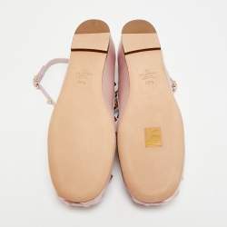 مملوكة مسبقًا Valentino Rockstud Size 39.5 Brush Pink Satin Ballet Flats