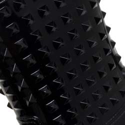 مملوكة مسبقًا حذاء بوت مطر فالنتينو منتصف الركبة روكستد بى فى سى أسود مقاس 39