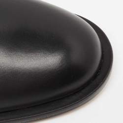 Pre Owned Valentino Black Leather Rockstud Lace Up Derby Size 39