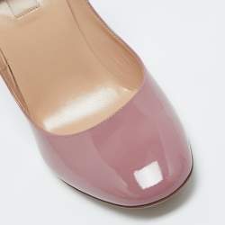 Pre Owned Valentino Pink Patent Leather Tango Pumps Size 40