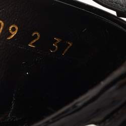 Pre Owned Valentino Black Patent Leather Rockstud Sandals Size 37