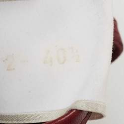 Pre Owned Valentino Red Canvas, Leather and Suede Rockrunner L'Amour Sneakers Size 40.5