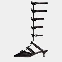 Louis Vuitton gladiator sandals Black Dark brown Leather ref.224569 - Joli  Closet
