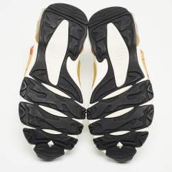 Pre Owned Valentino White Leather Bounce LOVE Sneakers Size 38