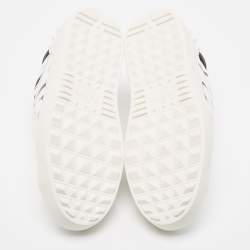 Pre Owned Valentino White Leather VLTN Logo Low Top Sneakers Size 38