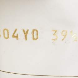 Pre Owned Valentino White Leather Rockstud Low Top Sneakers Size 39.5