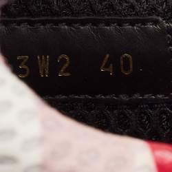 Pre Owned Valentino Multicolor Camouflage Mesh Bounce Sneakers Size 40