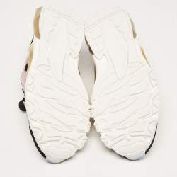 Pre Owned Valentino Multicolor Camouflage Mesh Bounce Sneakers Size 40