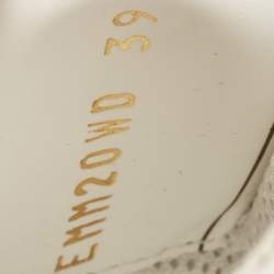 Pre Owned Valentino White Leather Rockstud Low Top Sneakers Size 39