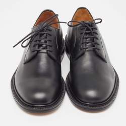 Valentino Black Leather Oxfords Size 39.5