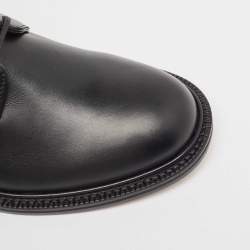 Valentino Black Leather Oxfords Size 39.5