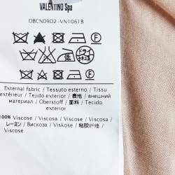 Valentino T-Shirt Couture Pale Pink Embellished Tulle & Jersey Top M