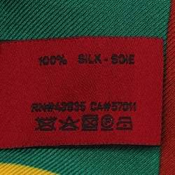 Valentino Multicolor Chevron Printed Silk Bandeau
