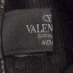 Valentino Black Leather Rockstud Gloves Size 8