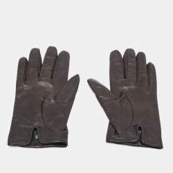 Valentino Black Leather Rockstud Gloves Size 8