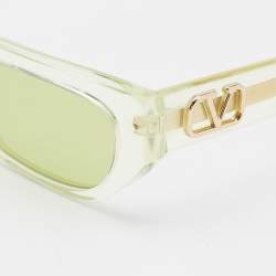 Valentino Light Green VA 4080 Rectangular Sunglasses