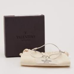 Valentino VLogo SIlver Tone Cord Bracelet