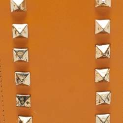 Valentino Mustard Leather Rockstud iPhone Flip Case