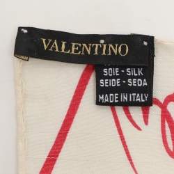 Valentino Multicolor Printed Silk Scarf
