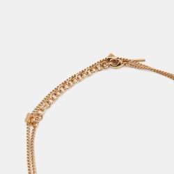 Valentino Rockstud Gold Tone Long Necklace