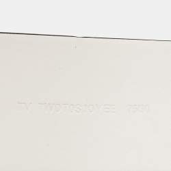 Valentino White Leather VLogo Wide Waist Belt 75CM