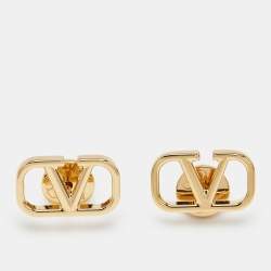 Valentino Vlogo Gold Tone Earrings
