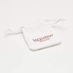 Pre Owned Valentino Vlogo Gold Tone Earrings