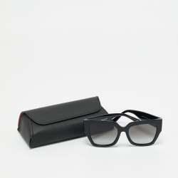 Pre Owned Valentino Black Gradient VA 4082 Vlogo Square Sunglasses
