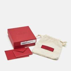 Pre Owned Valentino VLogo Crystal-Embellished Gold Tone Cord Bracelet