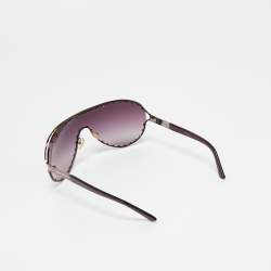Pre Owned Valentino Purple Gradient 5434/S Crystal Shield Sunglasses