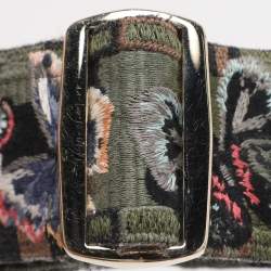 Pre Owned Valentino Multicolor Camu Butterfly Guitar Bag Strap