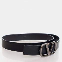مملوكة مسبقًا Valentino Calfskin VLogo Belt Sz 90/36