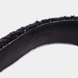 Pre Owned Valentino Black Hairband