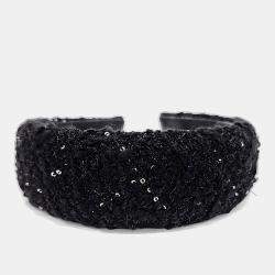 Pre Owned Valentino Black Hairband