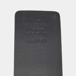 Pre Owned Valentino VLogo Signature 80 CM Reversible Belt Black/Brown Leather