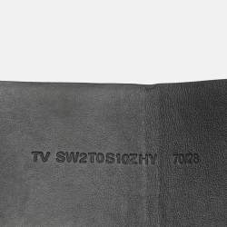 Pre Owned Valentino Brown/Black Leather VLogo Reversible Waist Belt 70cm