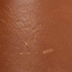 Pre Owned Valentino Brown/Black Leather VLogo Reversible Waist Belt 70cm