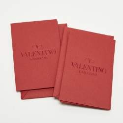 Pre Owned Valentino VLogo 80 CM Reversible Buckle Belt Brown/Black Leather