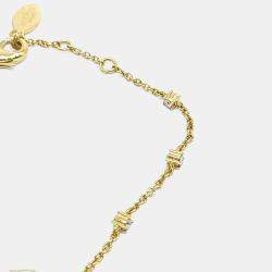 Pre Owned Valentino Gold Logo Bracelet