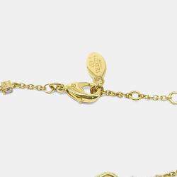 Pre Owned Valentino Gold Logo Bracelet