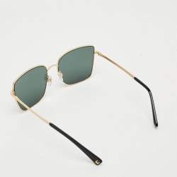 Pre Owned Valentino Black/Gold Tone VA 2054 Butterfly Sunglasses