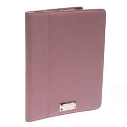 Pre Owned Valentino Light Pink Leather iPad Cover